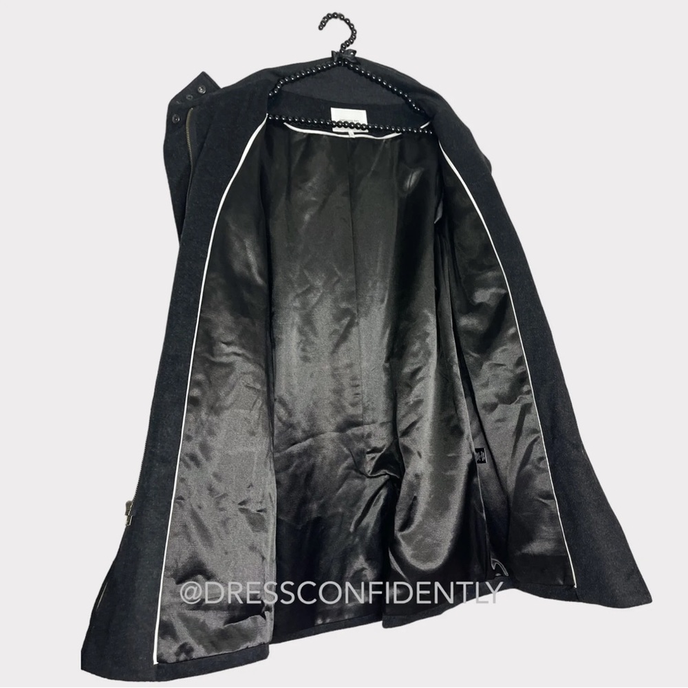 EMERSON FRY Army Coat - Charcoal Wool Cashmere - Picture 7 of 11